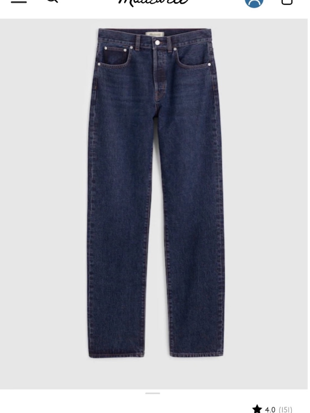 Women’s Madewell Jeans Longline Straight